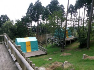 野呂山キャンプ場常設キャンプサイト